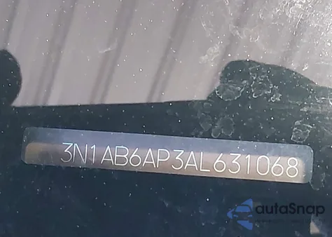 2010 Nissan Sentra 2.0S z USA, uszkodzony, nr VIN 3N1AB6AP3AL631068